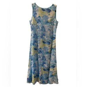 Crossing Pointe Anthropology Women’s Floral Pastel Silk Dress Size: 6